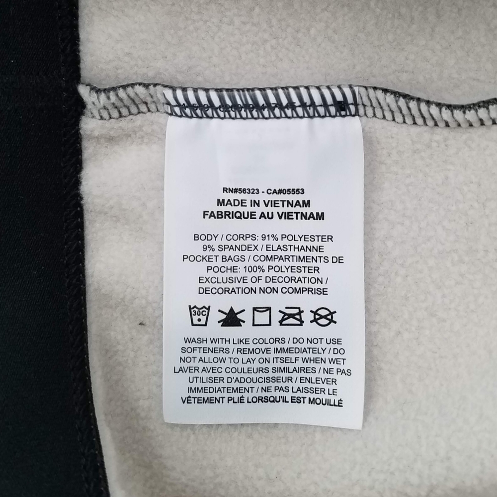 Nike Grey & Black Drawstring Therma Fleece Training Straight Leg Sweat Pants - Picture 6 of 10